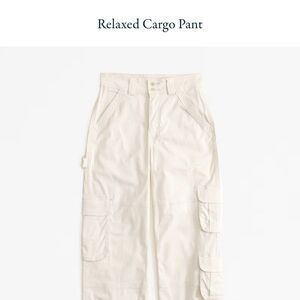 Relaxed Cargo Pant in Cream Size 2 Long
